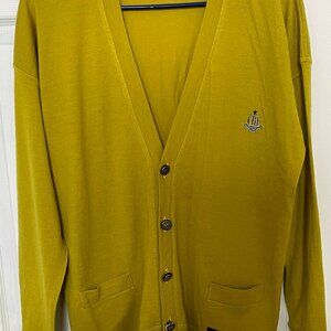 Cargo Boats Company Cardigan Size XL Mustard Yellow